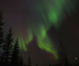 Northern lights seen from our home