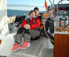 Sailing with friends in Scotland